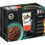 Sheba Sauce Collection Katzen Nassfutter im Portionsbeutel Herzhafte Komposition Multipack 4x12x85g