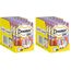 Dreamies Mix Katzensnacks mit Huhn & Ente – Außen knusprig & innen cremig – 6 x 60g (Packung mit 2)