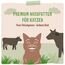 MjAMjAM - Premium Nassfutter für Katzen - Quetschie Purer Fleischgenuss - leckeres Rind pur 300g, 6er Pack (6 x 300g), naturbelassen mit extra viel Fleisch