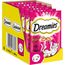 DREAMIES Katzensnacks - 6x60g - mit Rind - Traumhaft knusprige Katzen Leckerlies mit zarter Füllung