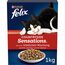 Felix Meaty Sensations Katzenfutter Rind und Huhn mit Gemüse, 1er Pack (1 x 1 kg)
