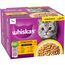 WHISKAS Nassfutter in Sauce für Katzen 24 x 85g Geflügel Auswahl (2 Packungen) 48 Portionsbeutel