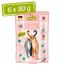GranataPet DeliCatessen Lachs PUR, Nassfutter für Katzen, Futter ohne Getreide & ohne Zuckerzusätze, Katzenfutter mit hohem Fleischanteil & hochwertigen Ölen, 6 x 80 g