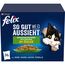 Felix So gut wie es aussieht Katzenfutter nass Geschmacksvielfalt mit Gemüse in Gelee, Sorten-Mix, 4er Pack (4 x 24 Beutel à 85g)