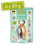 GranataPet DeliCatessen Wild & Thunfisch, Nassfutter für Katzen, Katzenfutter für Feinschmecker, Futter ohne Getreide & ohne Zuckerzusätze, 6 x 85 g