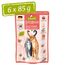 GranataPet DeliCatessen Pute & Shrimps, Nassfutter für Katzen, Katzenfutter für Feinschmecker, Futter ohne Getreide & ohne Zuckerzusätze, 6 x 85 g