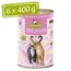 GranataPet DeliCatessen Lachs & Meeresfrüchte, Nassfutter für Katzen, Katzenfutter für Feinschmecker, Futter ohne Getreide & ohne Zuckerzusätze, 6 x 400 g