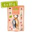 GranataPet DeliCatessen Kalb & Kaninchen, Nassfutter für Katzen, Katzenfutter für Feinschmecker, Futter ohne Getreide & ohne Zuckerzusätze, 6 x 85 g
