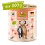 GranataPet Delicatessen Kalb & Kaninchen, 6 x 800 g, Nassfutter für Katzen, Katzenfutter für Feinschmecker, Futter ohne Getreide & ohne Zuckerzusätze