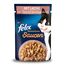Felix Sensations Saucen Katzenfutter nass mit Lachs in Einer Sauce mit Garnelengeschmack, 26er Pack (26 x 85g)