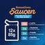 Felix Sensations Saucen Katzenfutter nass, Fisch Sorten-Mix, 6er Pack (6 x 12 Beutel à 85g)