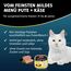 animonda Vom Feinsten Adult Mildes Menü Pute + Käse (32 x 100 g), Nassfutter für sensible Katzen, Katzenfutter ohne Getreide und Zucker, leicht verdauliches Futter mit Putenfleisch