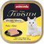 animonda Vom Feinsten Adult Mildes Menü Pute + Käse (32 x 100 g), Nassfutter für sensible Katzen, Katzenfutter ohne Getreide und Zucker, leicht verdauliches Futter mit Putenfleisch