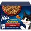 Felix Sensations Gelees Katzenfutter nass in Gelee, Sorten-Mix, 4er Pack (4 x 24 Beutel à 85g)