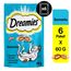 Dreamies Klassiker Katzensnacks mit Lachs – Traumhaft knusprige Taschen mit zarter Füllung – 6 x 60g (Packung mit 2)