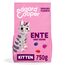 Edgard Cooper Kitten Trockenfutter, Ente & Huhn, 750g, Katzenfutter trocken Junior, ohne Zucker und getreidefrei, sterilisierte Katzen und aktive Katzen