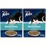 FELIX Seaside Sensations Katzenfutter trocken, mit Lachs und Gemüse, 2er Pack (1 x 1kg)