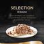 Sheba Katzennassfutter Selection in Sauce, 32 Schalen, 32x85g (1 Großpackung) – Katzenfutter nass, Geflügel Variation mit Truthahn, Huhn, Poularde und Geflügel