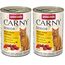 animonda Katzenfutter Carny Senior, Nassfutter für Katzen ab 7 Jahren, Rind + Huhn mit Käse, 6 x 400 g (Packung mit 2)