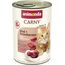 animonda Carny Katzen Nassfutter Senior Rind + Putenherzen (6 x 400g), Katzenfutter nass ohne Getreide ohne Zucker für Katzen ab 7 Jahren mit frischen und fleischigen Zutaten