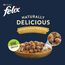 Felix Naturally Delicious Katzenfutter nass in Gelee, Geschmacksvielfalt von der Wiese mit Gemüse, 6er Pack (10 x 80g)