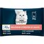 Gourmet Perle Erlesene Streifen Katzenfutter nass, Sorten-Mix, 12er Pack (12 x 4 Beutel à 85g)