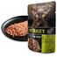 LEONARDO Frischebeutel [16x70g Turkey mit Fleischstreifen] Pulled Beef | Getreidefreies Nassfutter für Katzen | Alleinfuttermittel Katzenfutter