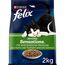 Felix Inhome Sensations Katzenfutter trocken für Hauskatzen, mit Huhn und Gemüse, 6er Pack (6 x 2kg)