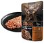 LEONARDO Frischebeutel [16x70g Duck mit Fleischstreifen] Pulled Beef | Getreidefreies Nassfutter für Katzen | Alleinfuttermittel Katzenfutter