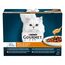 GOURMET Perle | Saucen Regal | Erwachsene Katze | Rind, Huhn, Thunfisch, Lachs | 12 x 85 g | Frischebeutel (Verpackung kann variieren) (Packung mit 2)