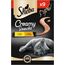 SHEBA Beutel Creamy Snacks für Katzen mit Huhn und Käse cremiger Snack 7 x 9 x 12g