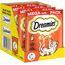 Dreamies Klassiker Katzensnacks mit Huhn – Katzenleckerli mit knuspriger Textur und cremiger Füllung – 4 x 180g