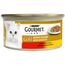 Purina Gourmet Gold Doppeltes Vergnügen feucht Katze Rindfleisch und Huhn, 24 Dosen à 85 g