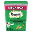 Dreamies Catnip Katzensnacks mit Minze – Traumhaft knusprige Taschen mit zarter Füllung, 2 x 350g