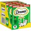 Dreamies Catnip Katzensnacks mit Minze – Traumhaft knusprige Taschen mit zarter Füllung im Mega Pack, 4 x 180g