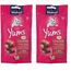 Vitakraft Cat YUMS, Katzensnack, mit herzhafter Leberwurst, extra fleischig, mit sichtbarer Füllung, im wiederverschließbaren Beutel (1x 40g) (Packung mit 2)