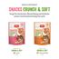 MERA Crunch & Soft mit Huhn & Käse, 200g köstliche Katzen Leckerlies, nahrhafter Katzensnack voller Vitamine und Mineralien, Knuspersnack mit cremiger Füllung (Packung mit 3)