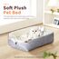 MAIYADUO Weiches Katzenbett Waschbar 42x38 cm Plüsch Haustierbett für Kleine Hunde und Katzen - 2 in 1 Katzenkissen Katzendecke Katzensofa Nest Bett, Entfaltete Größe 61x51 cm