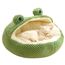 Hajimia Frosch Katzenbett Lange Plüsch Winter Herbst Thermal süß