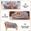 Cheerpals Katzenhängematte Katzenbett für Große Katzen - Freistehende Katzenliege aus Buchenholz gegen Umkippen - Waschbarer Schlafplatz für Indoor & Fenster - 70x47x30 cm, Weiß/Grau/Khaki
