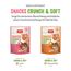 mera Crunch & Soft mit Lachs, 200g köstliche Katzen Leckerlies, nahrhafter Katzensnack voller Vitamine und Mineralien, krosse Kissen mit cremiger Füllung