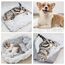 VERTUPET Katzenbett 2 in 1 Flauschig katzenkissen Plüsch Weich Katzenkissen Waschbar Schlafplatz Katzensofa, Haustierbett Hundebett Katzendecke für Katze und Kleine Hunde (Grau)