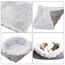 VERTUPET Katzenbett 2 in 1 Flauschig katzenkissen Plüsch Weich Katzenkissen Waschbar Schlafplatz Katzensofa, Haustierbett Hundebett Katzendecke für Katze und Kleine Hunde (Grau)