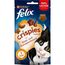 Felix Crispies Katzensnack, Knusper-Leckerlie mit Rind- und Huhngeschmack 8er Pack (8 x 45g)