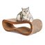 CanadianCat Company | Kratzbrett Orbit | walnussbraun | Kratzmöbel, Lounge für Katzen | Kratzpappe + Katzenminze | ca. 84 x 24 x 23cm