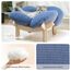 CheerPals Erhöhtes Katzenbett Blumenform, 55cm L&W Großes Katzensofa, Stilvoll Katzenstuhl mit Hochelastischer Weich Kissen, Katzenmöbel zum Schlafen für Alle Katze