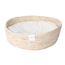 Dehner Premium Lovely Kuschelbett Guter Schlaf, Ø 38 cm, Höhe 13 cm, Naturmaterial/Plüsch, weiß/beige