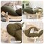 CheerPals Erhöhtes Katzenbett Blumenform, 55cm L&W Großes Katzensofa, Stilvoll Katzenstuhl mit Hochelastischer Weich Kissen, Katzenmöbel zum Schlafen für Alle Katze