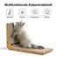 FUKUMARU Kratzbrett Katzen, 68 cm hohe L förmige Kratzpappe für Katzen, widerstandsfähig Katzenkratzbrett mit Ballspielzeug, Kratzmöbel aus hochwertiger Karton für Wand und Ecke, Groß