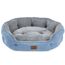 BEDSURE Katzenbett waschbar Katzen Bettchen - 63x53x20cm Katzenbett mit zweiseitig Innenkissen Katzenschlafplatz für Katzen oder kleine Hunde, blau